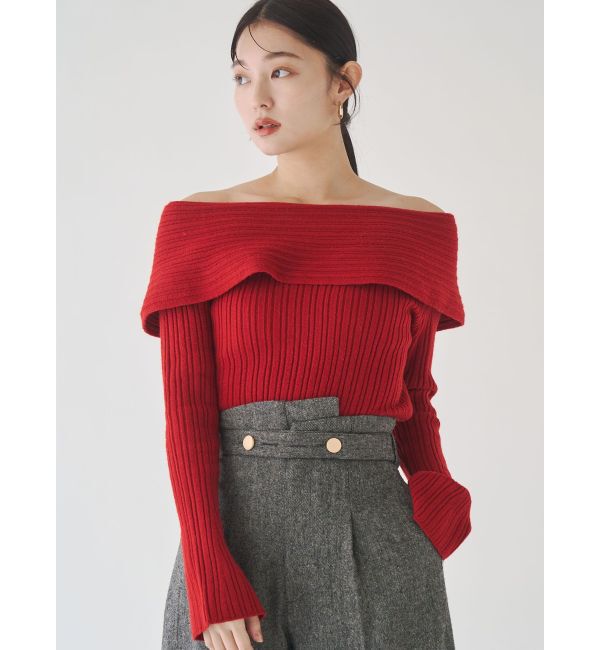 LAGUNAMOON「【POLO BCSコラボ】ワイドカラーニットプルオーバー」|ニット・セーター|