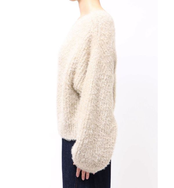 LAGUNAMOON「バックデザインファーラメニットプルオーバー」|ニット・セーター|