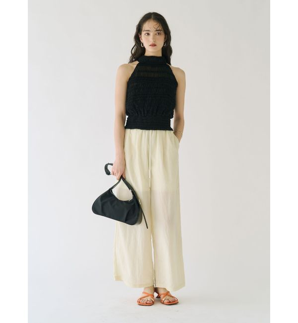 LAGUNAMOON「ボウタイシャーリングブラウス」|シャツ・ブラウス|