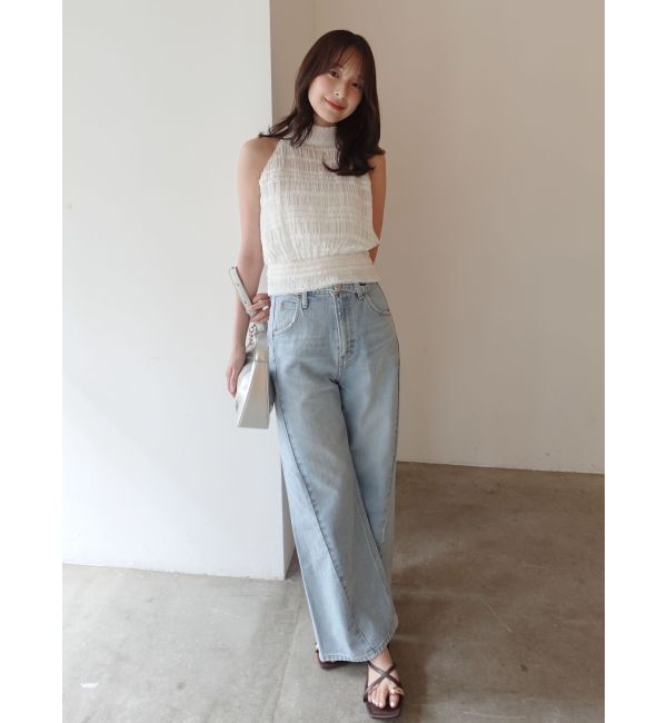 LAGUNAMOON「ボウタイシャーリングブラウス」|シャツ・ブラウス|