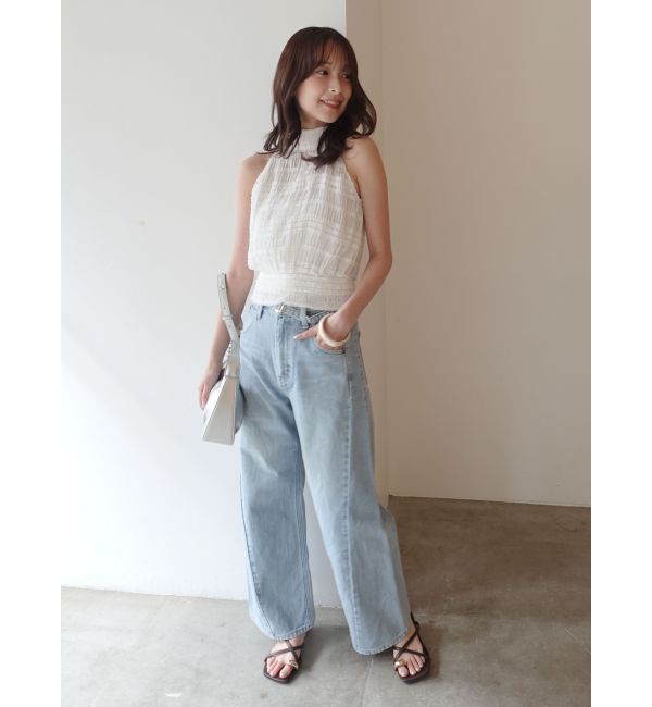 LAGUNAMOON「ボウタイシャーリングブラウス」|シャツ・ブラウス|