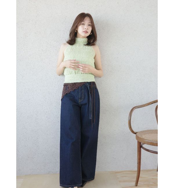 LAGUNAMOON「ボウタイシャーリングブラウス」|シャツ・ブラウス|