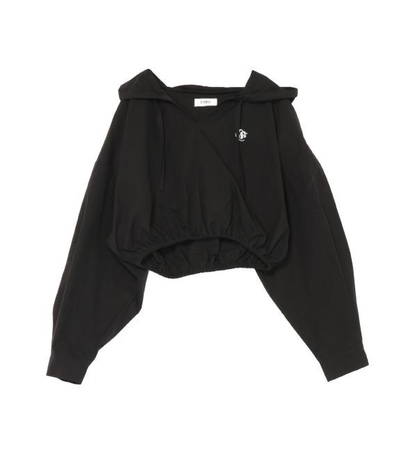 EVRIS「ワンポイントフードデザインクロップドシャツ」|シャツ・ブラウス|