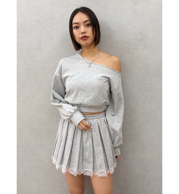 EVRIS「ワンショルダースウェットトップス【セットアップ着用可能】」|スウェット・ジャージ|