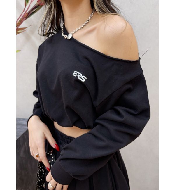 EVRIS「ワンショルダースウェットトップス【セットアップ着用可能】」|スウェット・ジャージ|