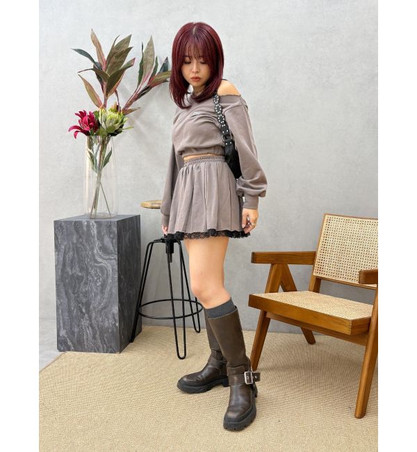 EVRIS「ワンショルダースウェットトップス【セットアップ着用可能】」|スウェット・ジャージ|