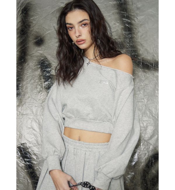 EVRIS「ワンショルダースウェットトップス【セットアップ着用可能】」|スウェット・ジャージ|