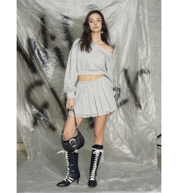 EVRIS「ワンショルダースウェットトップス【セットアップ着用可能】」|スウェット・ジャージ|