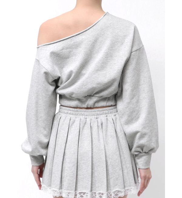 EVRIS「ワンショルダースウェットトップス【セットアップ着用可能】」|スウェット・ジャージ|