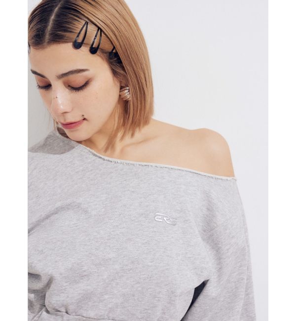 EVRIS「ワンショルダースウェットトップス【セットアップ着用可能】」|スウェット・ジャージ|