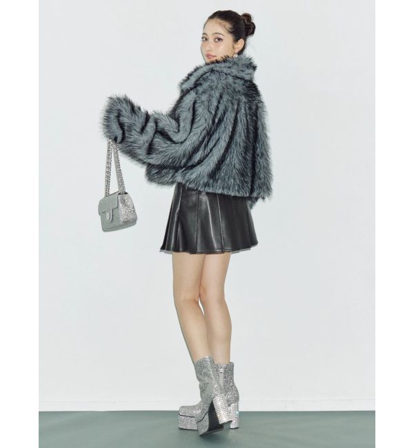 EVRIS「フェイクファーショートブルゾン」|ブルゾン・スタジャン|