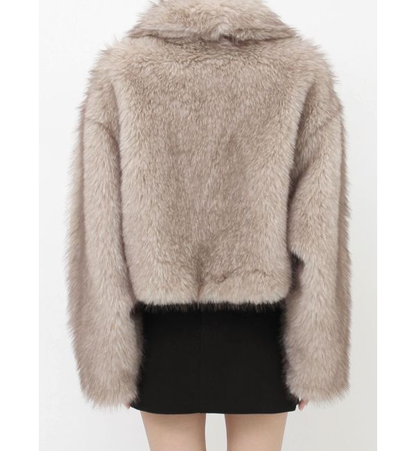 EVRIS「フェイクファーショートブルゾン」|ブルゾン・スタジャン|