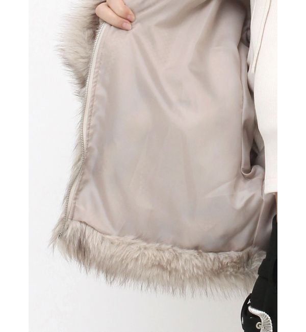 EVRIS「フェイクファーショートブルゾン」|ブルゾン・スタジャン|