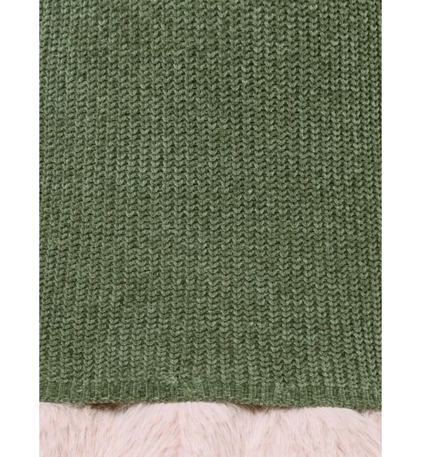 jouetie「ポイントファーモールニットワンピース」|ワンピース|