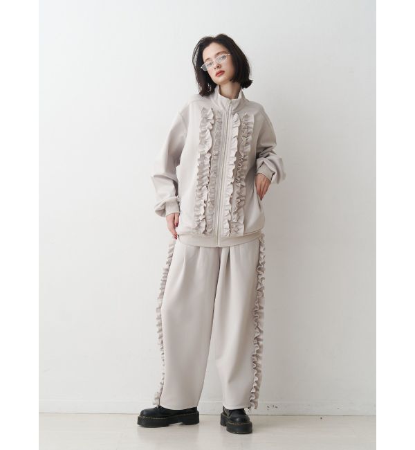 jouetie「バレルレッグフリルトラックパンツ」|その他|