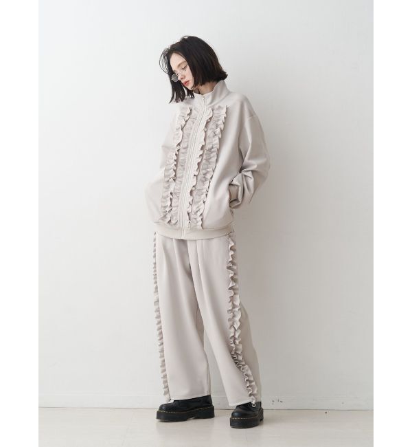 jouetie「バレルレッグフリルトラックパンツ」|その他|