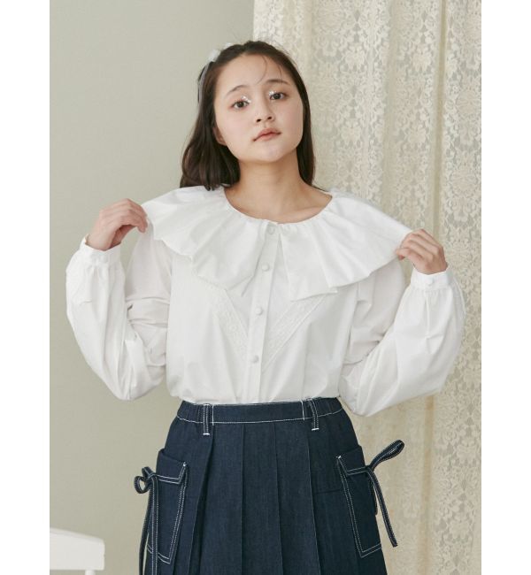 merry jenny「バルーンカラーブラウス」|シャツ・ブラウス|