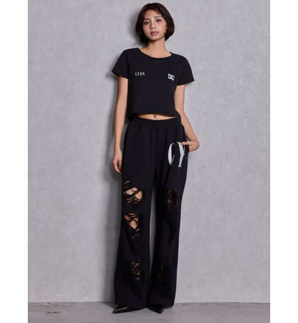 GYDA「GYDA&times;DC SPARKLE LOGOショートTシャツ」|Tシャツ・カットソー|