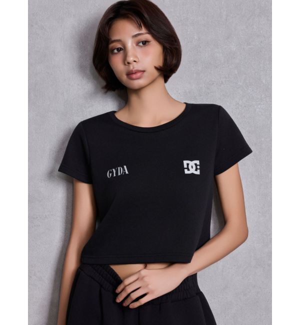 GYDA「GYDA&times;DC SPARKLE LOGOショートTシャツ」|Tシャツ・カットソー|ブラック