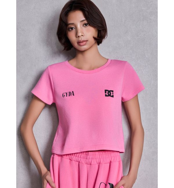 GYDA「GYDA&times;DC SPARKLE LOGOショートTシャツ」|Tシャツ・カットソー|ピンク