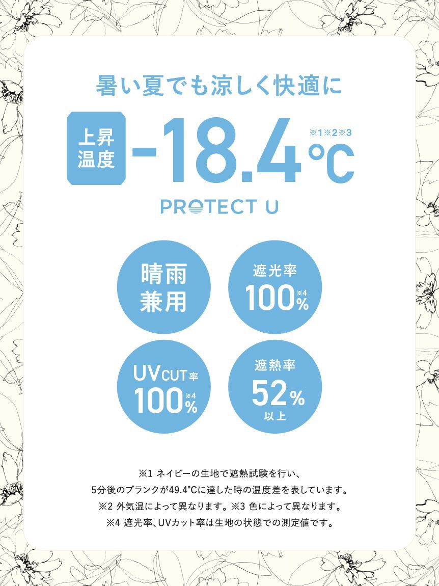 Mila Owen「【Mila Owen&times;PROTECT U】晴雨兼用折り畳み日傘」|傘|