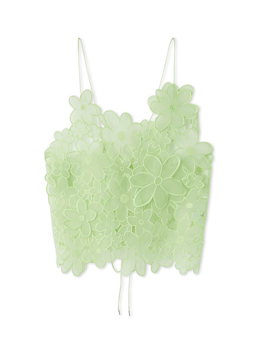 emmi atelier「フラワーオーガンジービスチェ」|ベスト・ジレ|