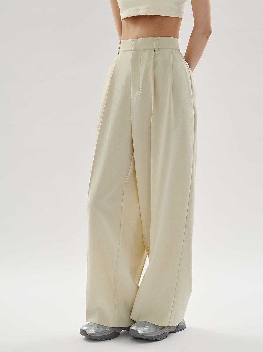 emmi atelier「2タックワイドパンツ【セットアップ対応】」|チノ|