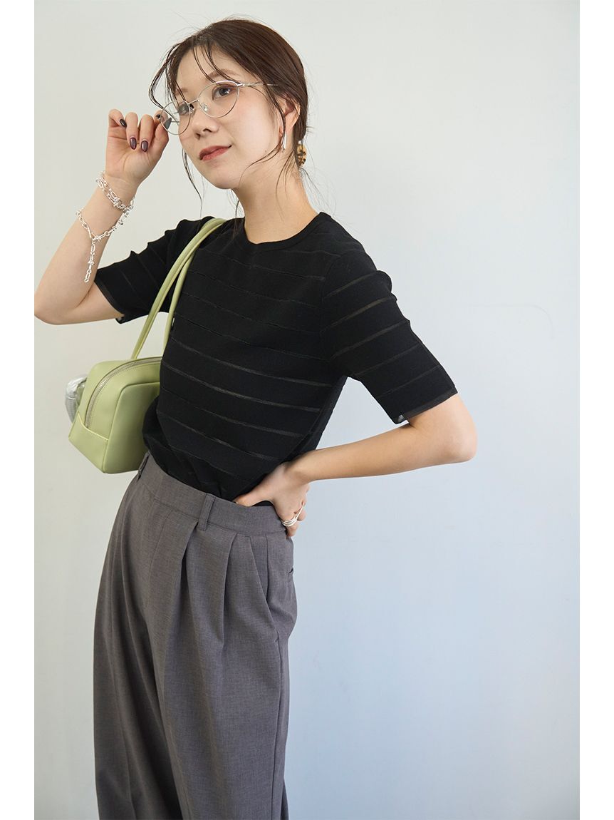 emmi atelier「2タックワイドパンツ【セットアップ対応】」|チノ|