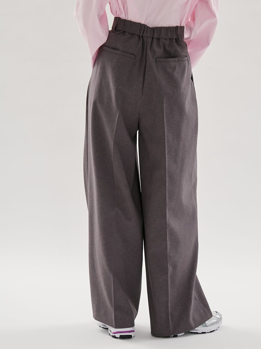 emmi atelier「2タックワイドパンツ【セットアップ対応】」|チノ|