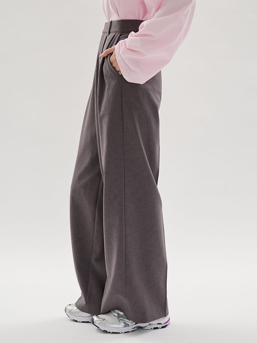 emmi atelier「2タックワイドパンツ【セットアップ対応】」|チノ|