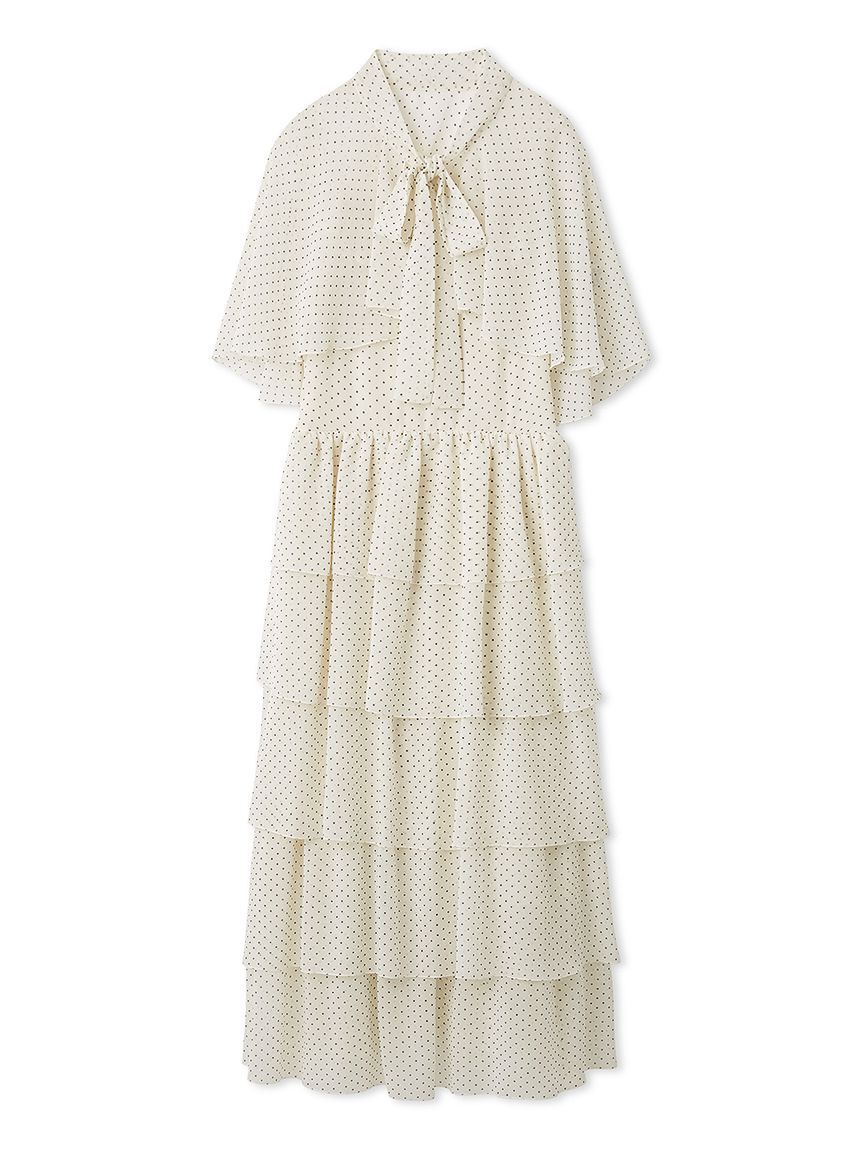 FURFUR「ケープセットティアードドレス」|ドレス|