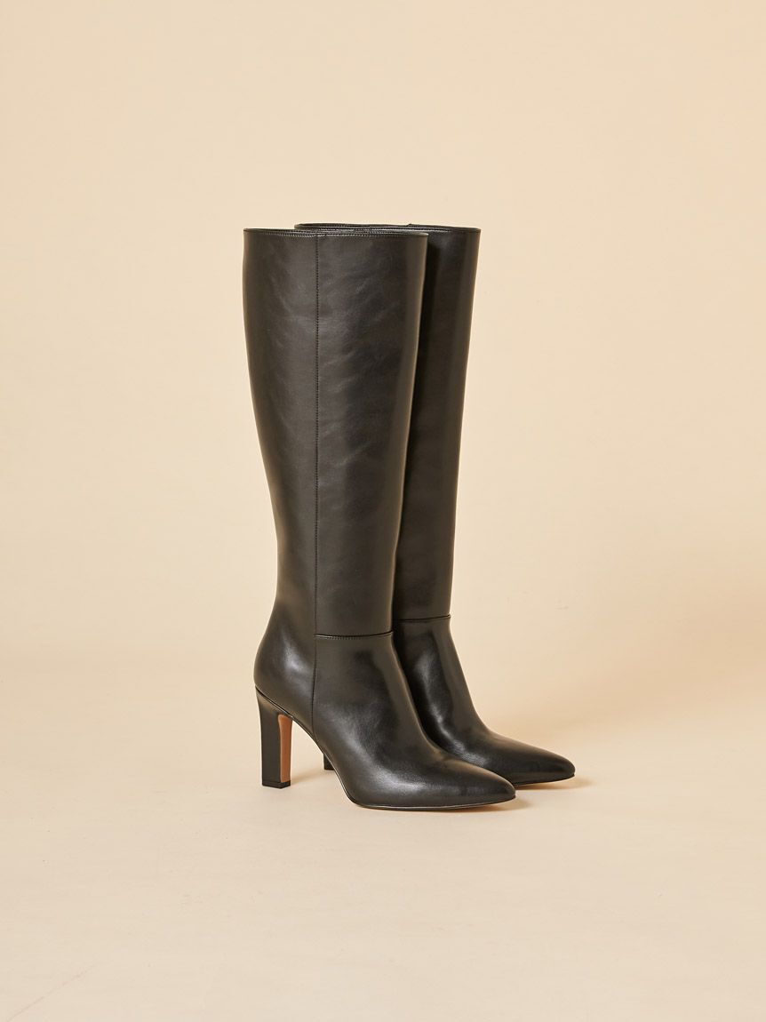 SNIDEL「フィットロングブーツ」|ロングブーツ|BLK