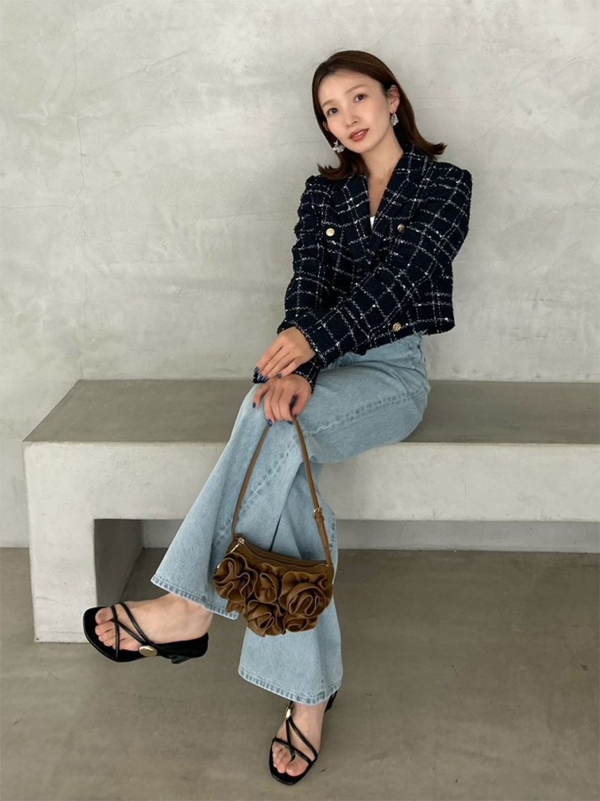 SNIDEL「バリエツイードジャケット」|テーラードジャケット|