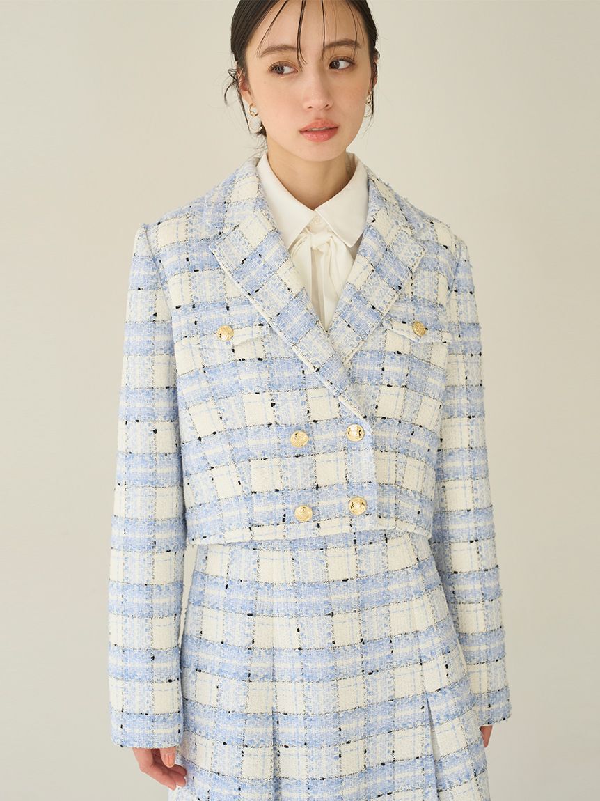 SNIDEL「バリエツイードジャケット」|テーラードジャケット|