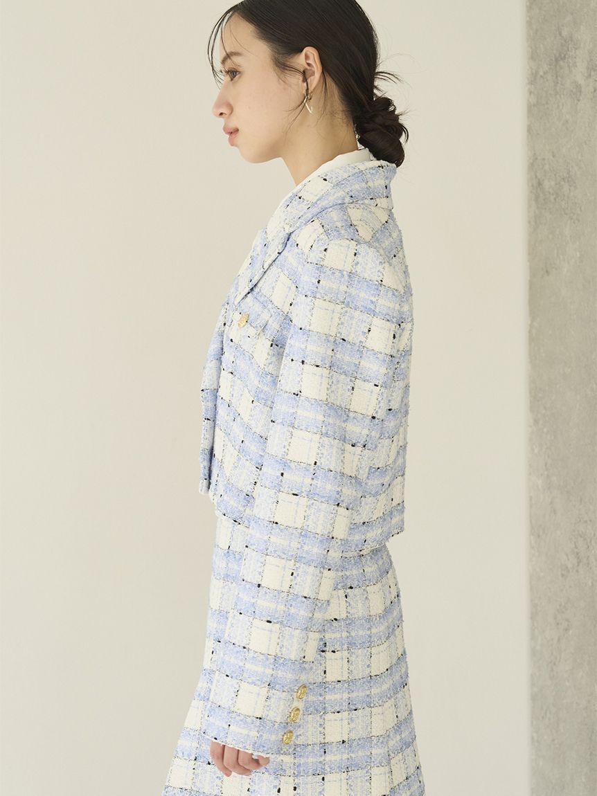 SNIDEL「バリエツイードジャケット」|テーラードジャケット|