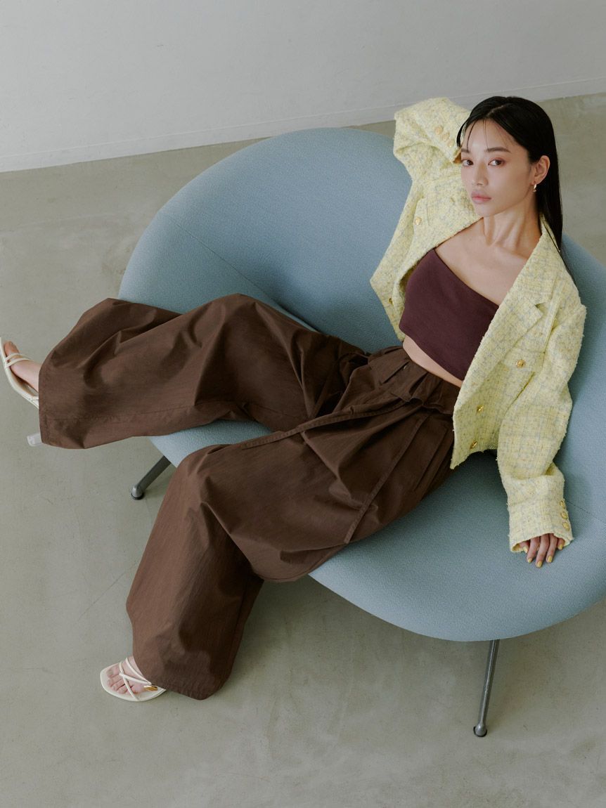 SNIDEL「バリエツイードジャケット」|テーラードジャケット|