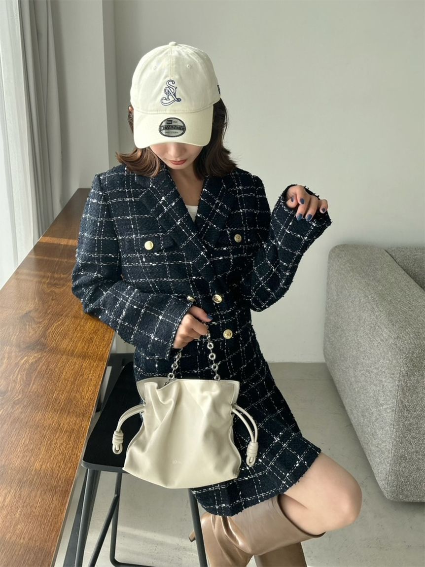 SNIDEL「バリエツイードジャケット」|テーラードジャケット|