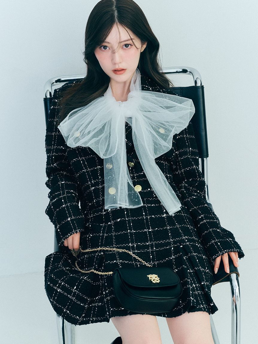 SNIDEL「バリエツイードジャケット」|テーラードジャケット|NVY