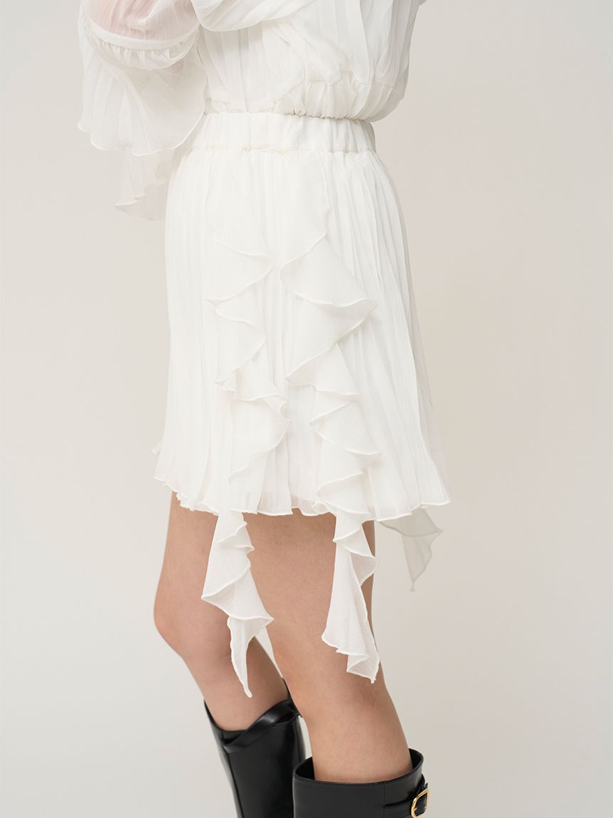 SNIDEL「レーストリムシフォンセットアップ」|ワンピース|