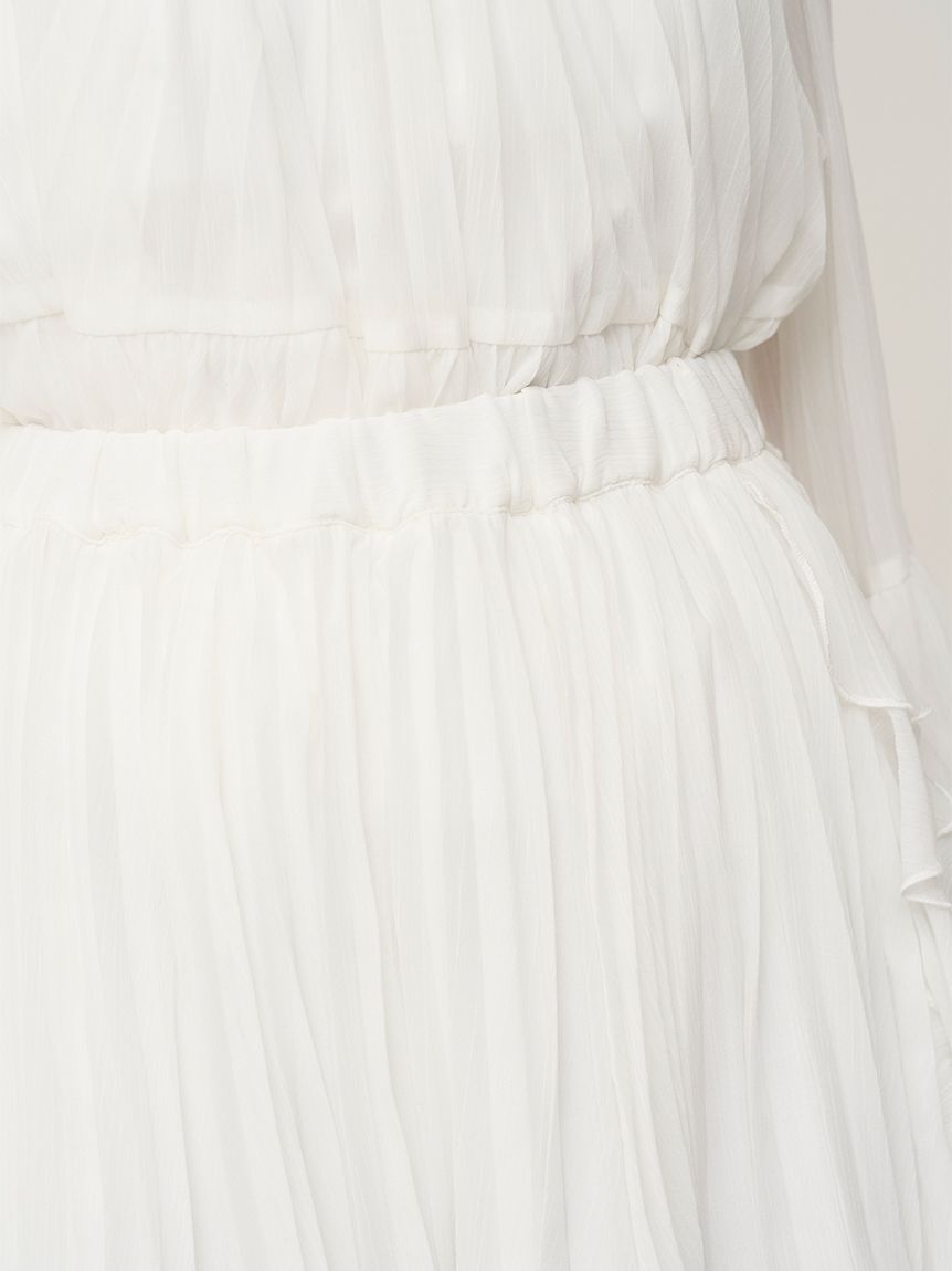 SNIDEL「レーストリムシフォンセットアップ」|ワンピース|