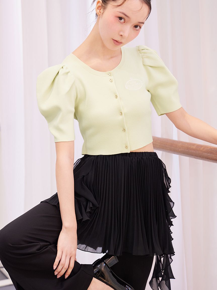 SNIDEL「レーストリムシフォンセットアップ」|ワンピース|