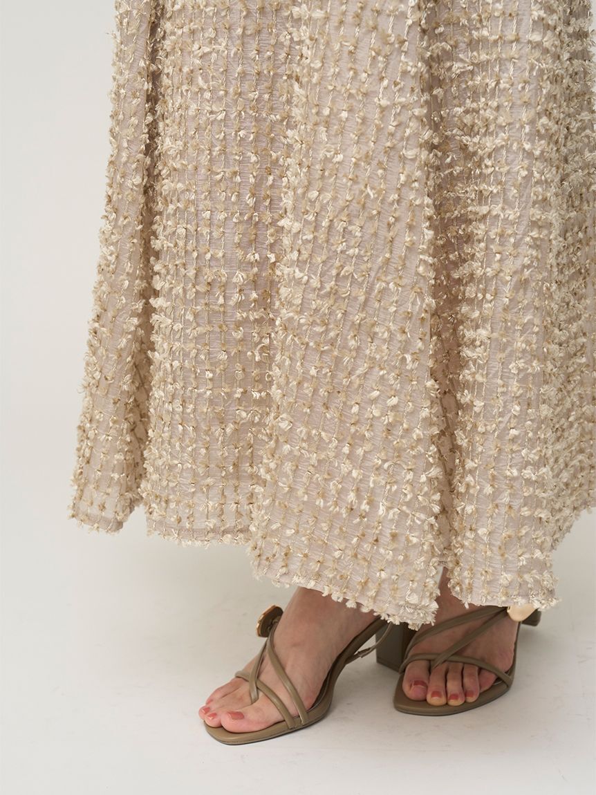 SNIDEL「ファブリックフリルドレス」|ドレス|