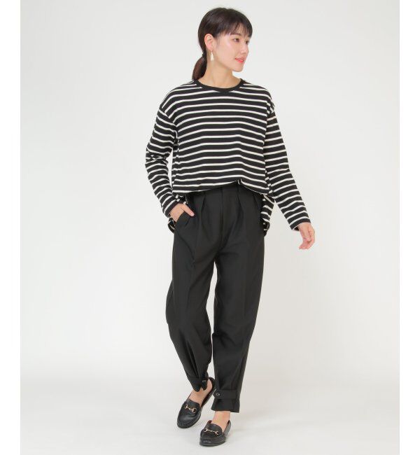 IKKA LOUNGE「裾タブ使いテーパードパンツ」|その他|