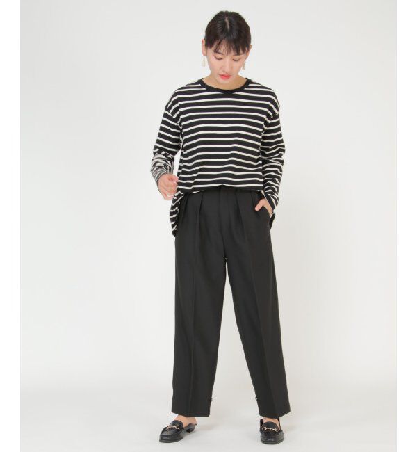 IKKA LOUNGE「裾タブ使いテーパードパンツ」|その他|