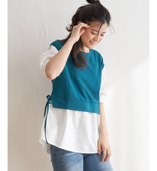 ikka「カットミラノベストレイヤードプルオーバー」|その他|グリーン