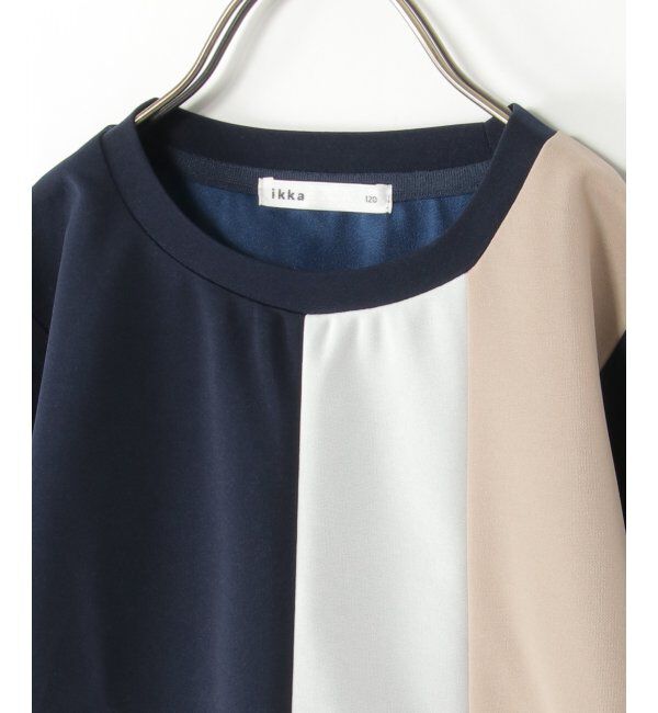 ikka kids「MK縦切り替えTシャツ（120~160cm）」|Tシャツ・カットソー|