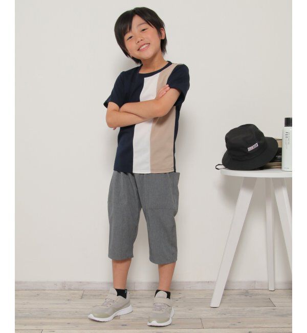 ikka kids「MK縦切り替えTシャツ（120~160cm）」|Tシャツ・カットソー|