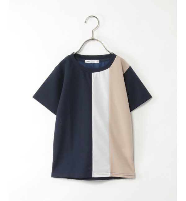 ikka kids「MK縦切り替えTシャツ（120~160cm）」|Tシャツ・カットソー|