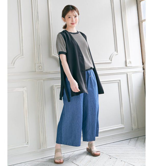 ikka「ハニカム柄ジャガードカットソー」|その他|