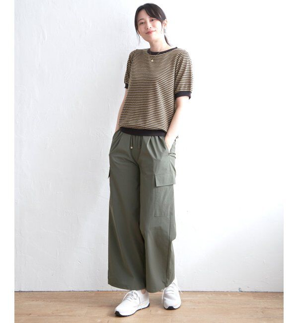 ikka「ハニカム柄ジャガードカットソー」|その他|